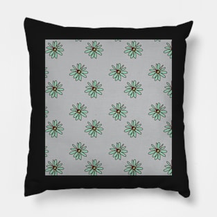 60&#39;s Flower Pattern Pillow