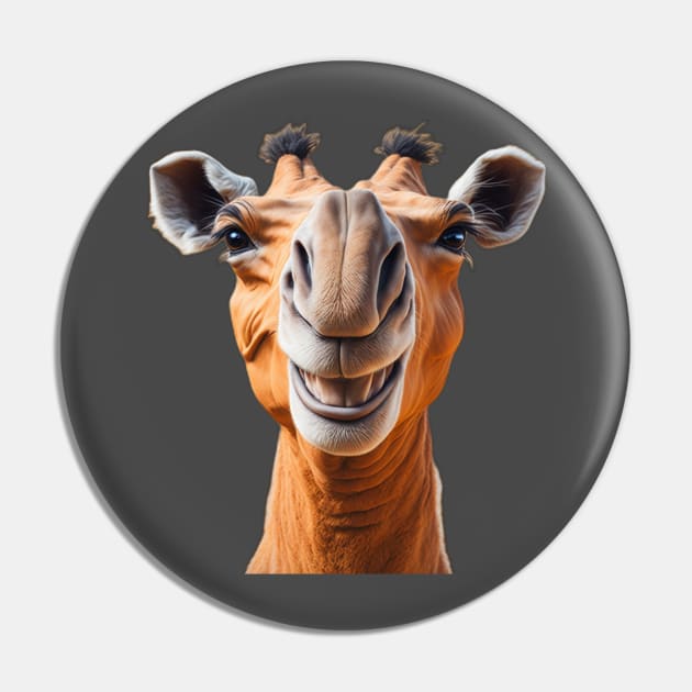 Smiling Camel Pin by Spazashop Designs