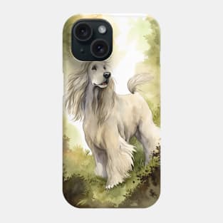 Afghan Hound Dog Portrait Phone Case