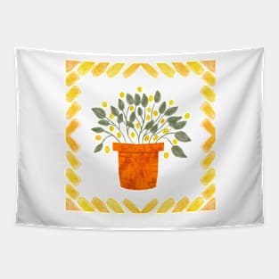 Sunshine yellow berries Tapestry