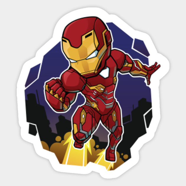 Ironman Chibi Iron Man Sticker Teepublic