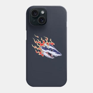 Burning Shark Tattoo Phone Case