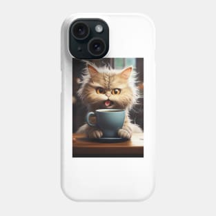 Funny Cat Drinking Phone Case