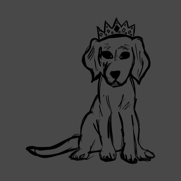 King Dog by JessCarrsArt