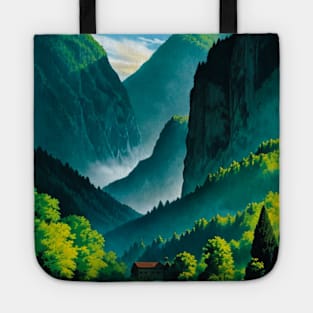 Itty bitty house in a jaw-dropping canyon scene Tote