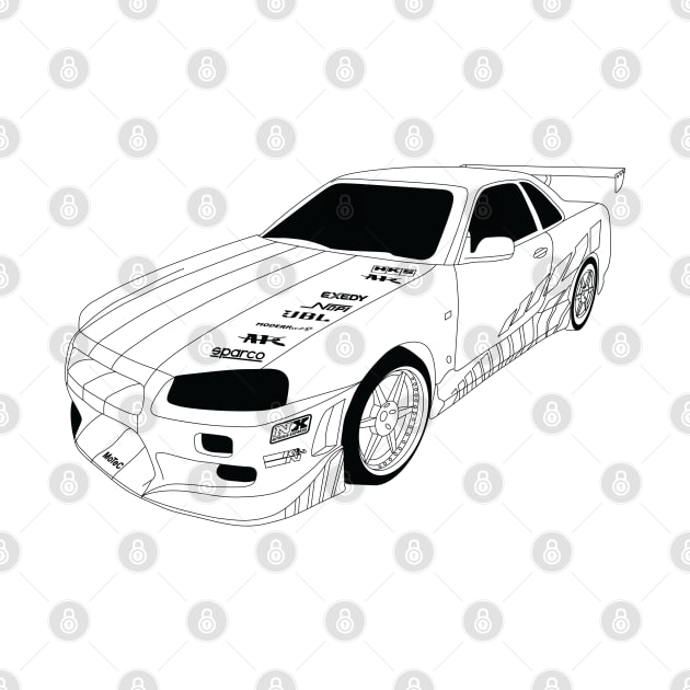 FF Skyline Black Outline by kindacoolbutnotreally