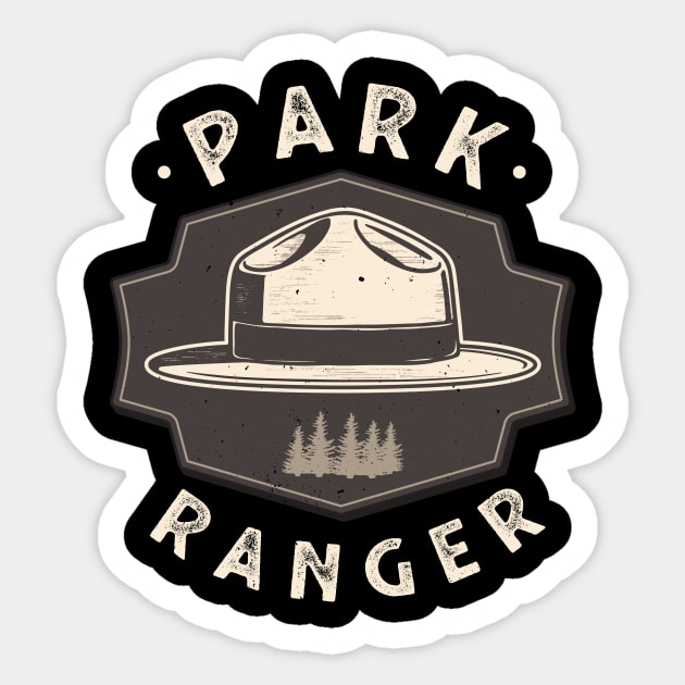 Park Ranger National Park Forester - Forest Ranger - Sticker