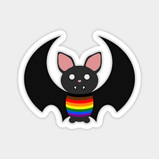 Inclusive Pride Bat Magnet