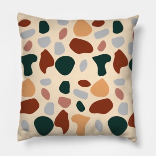 Abstract Shapes, Boho, Pattern, Organic Shapes Pillow