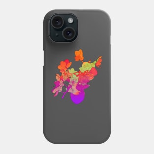 alternate orchid illustration Phone Case