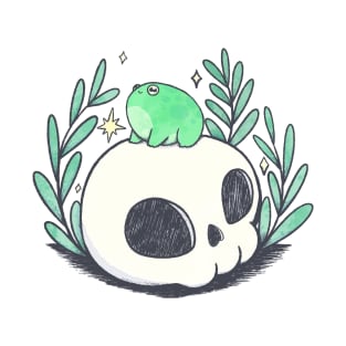 Frog on a skull T-Shirt