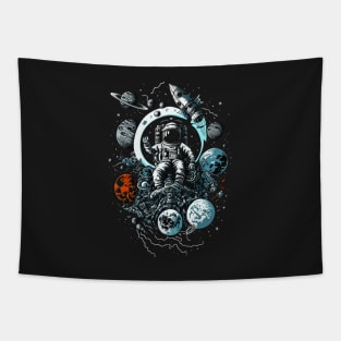 Waving Astronaut Tapestry