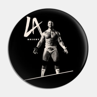 la knight 36// black white design T-Shirt Pin