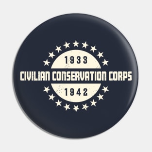 Civilian Conservation Corps - Stars with Years Pin