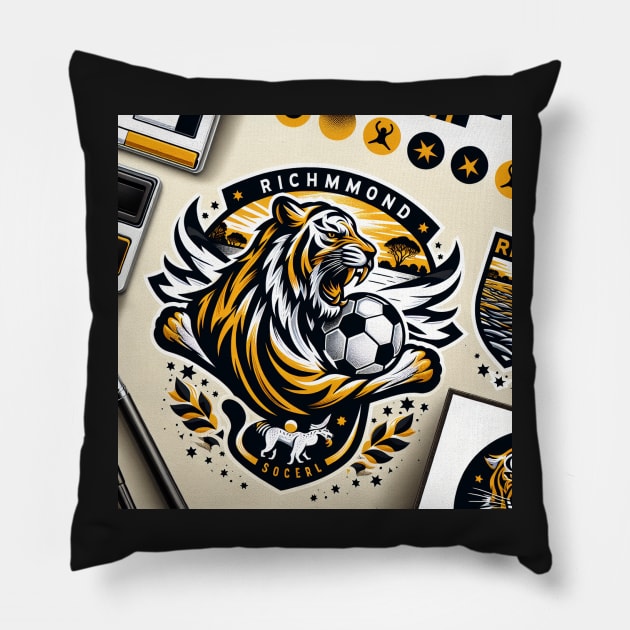 Roaring Success: The Powerful Presence of the Richmond Tigers Pillow by euror-design