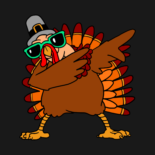 Dabbing Turkey Thanksgiving Day Ts Pilgrim Christmas T Shirt Teepublic 6677