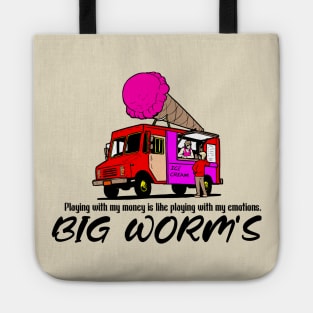 Big worm t-shirt Tote