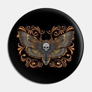 Deathshead Moth Pin