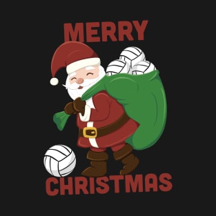 Santa Claus for Volleyball Lovers T-Shirt