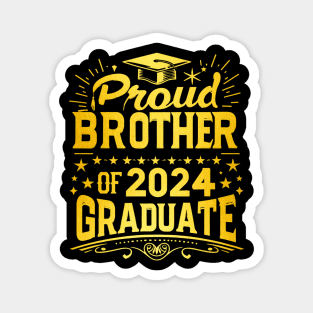 Proud Brother of 2024 Graduate, Graduation Celebration Magnet