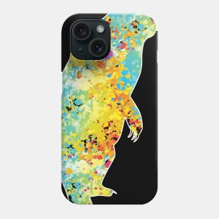 Cool Grizzly Bear Colourful T-shirt Phone Case