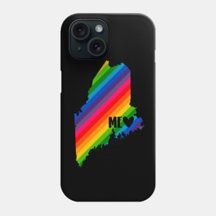 USA States: Maine (rainbow) Phone Case