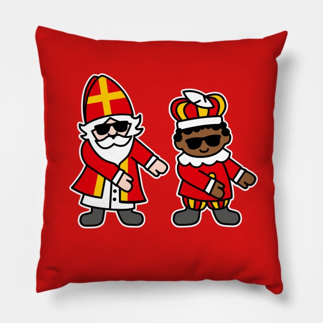 Sinterklaas Zwarte Piet Floss Dance Flossing Sint Pillow by LaundryFactory