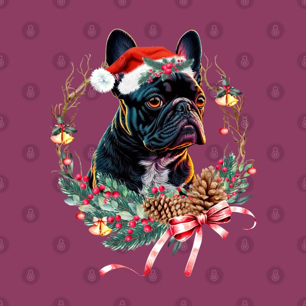 Christmas Dog French Bulldog by Astramaze