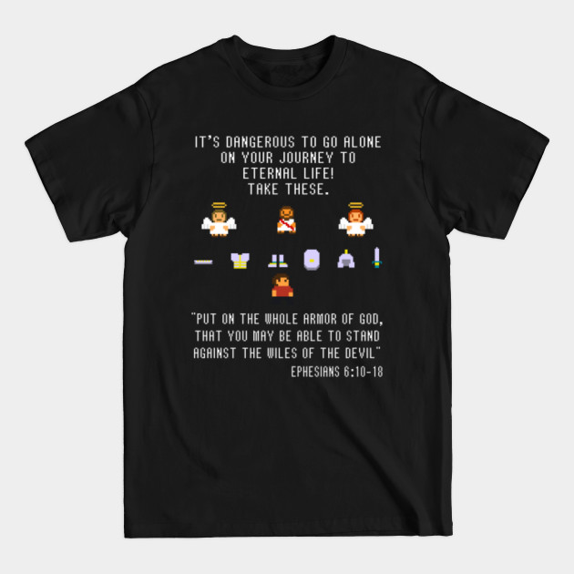 8 Bit Armor of God - Christian Apparel - T-Shirt