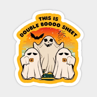 Ghost Halloween Costume Funny Boo Magnet