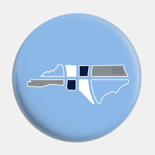 North Carolina Basketball Pin by And1Designs