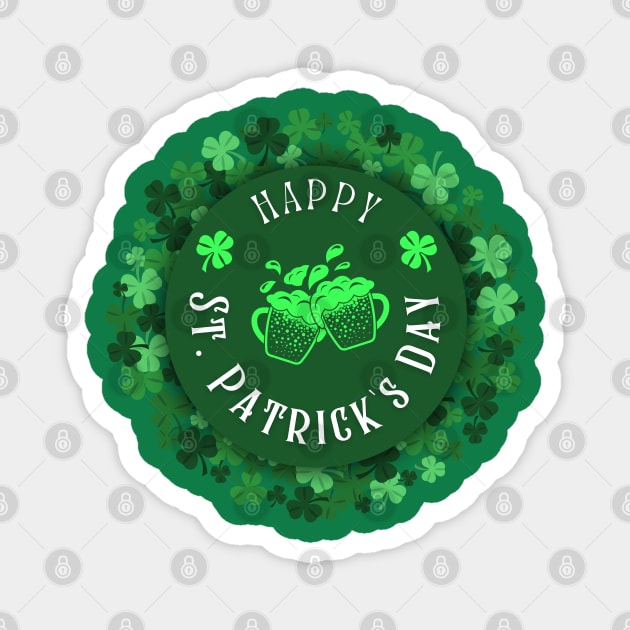 Happy St. Patrick's Day Magnet by Cervezas del Zodiaco