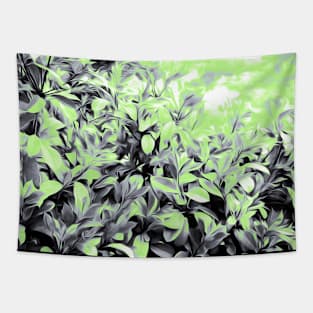 Agender Pride Painted Flowering Bushes Tapestry