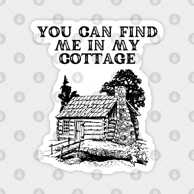 Vintage Cottage Aesthetic Magnet by Souls.Print