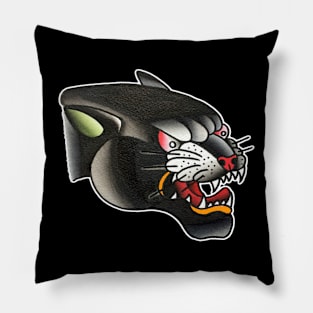 Panther Head Tattoo Design Pillow