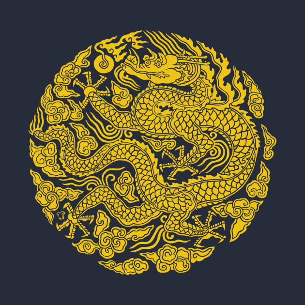 Golden Dragon - Symbol Of King - T-shirt 