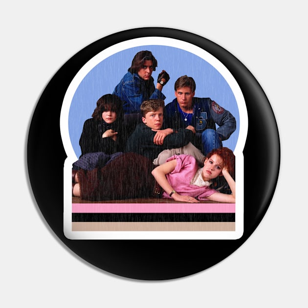 The Breakfast Club, for a Brain, an Athlete, a Basket Case, a Princess, and a Criminal Pin by Xanaduriffic