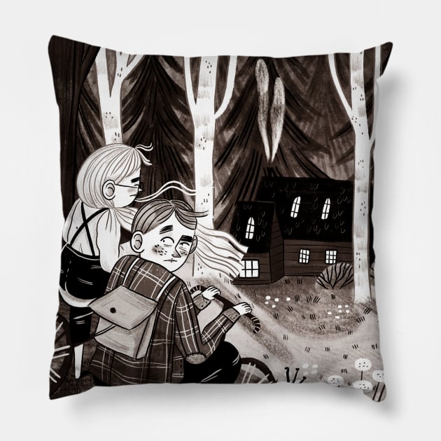 Bike Ride Pillow by Iz Ptica