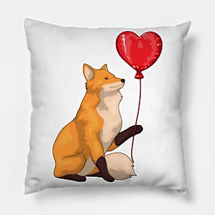 Fox Heart Balloon Pillow