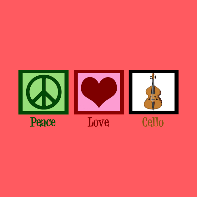 Peace Love Cello by epiclovedesigns