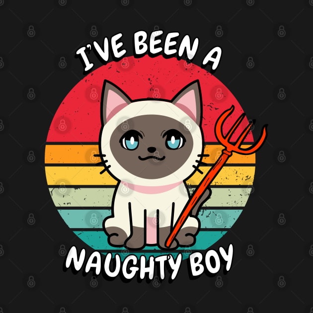Cute siamese Cat is a naughty boy by Pet Station