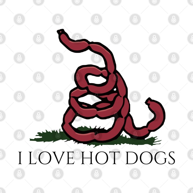 I Love Hot Dogs flag by Angelavasquez