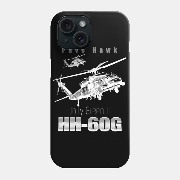 Pave Hawk HH-60G Search and Rescue Helicopter Us Navy Air Force Phone Case by aeroloversclothing