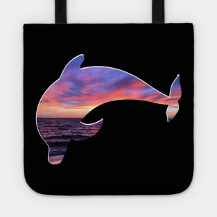 Bottlenose Dolphin - Ocean/Sky Silhouette Tote