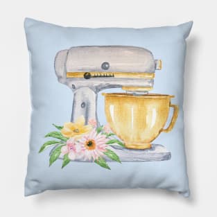 Yellow Mixer Kitchen Cooking Tool Pillow