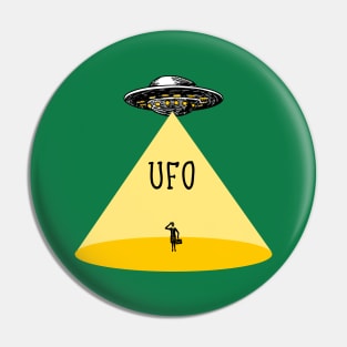 UFO Funny Alien Pin