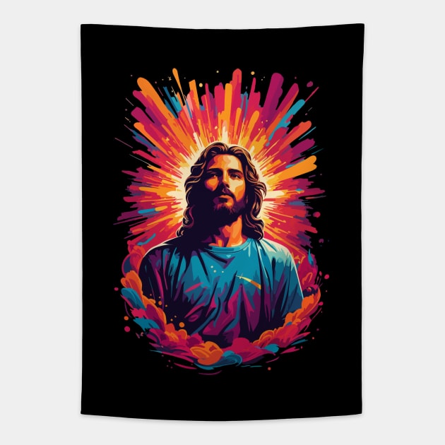 The Lord is with us Tapestry by CatCoconut-Art