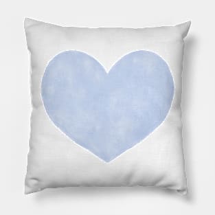 Watercolor Hearts - Blue and White Palette Pillow