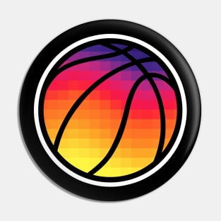 PHX Sunset Basketball - Black 2 Pin