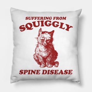 Scoliosis spine pain "squiggly spine disease" funny representation chronic illness disability rep Pillow